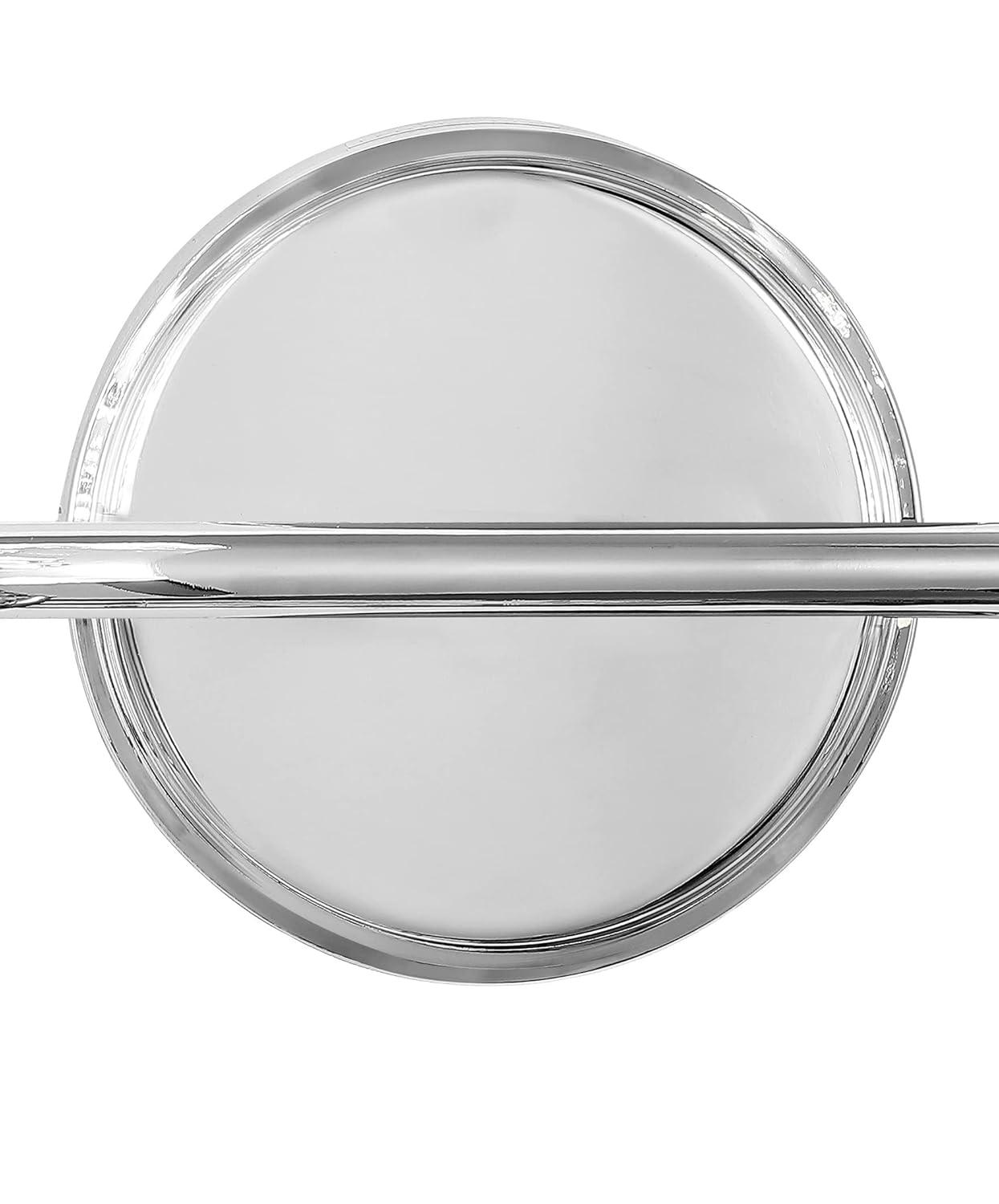 Bolha 10.75" 2-Light Minimalist Modern Bubble Acrylic/Iron Integrated LED Vanity Light, Chrome