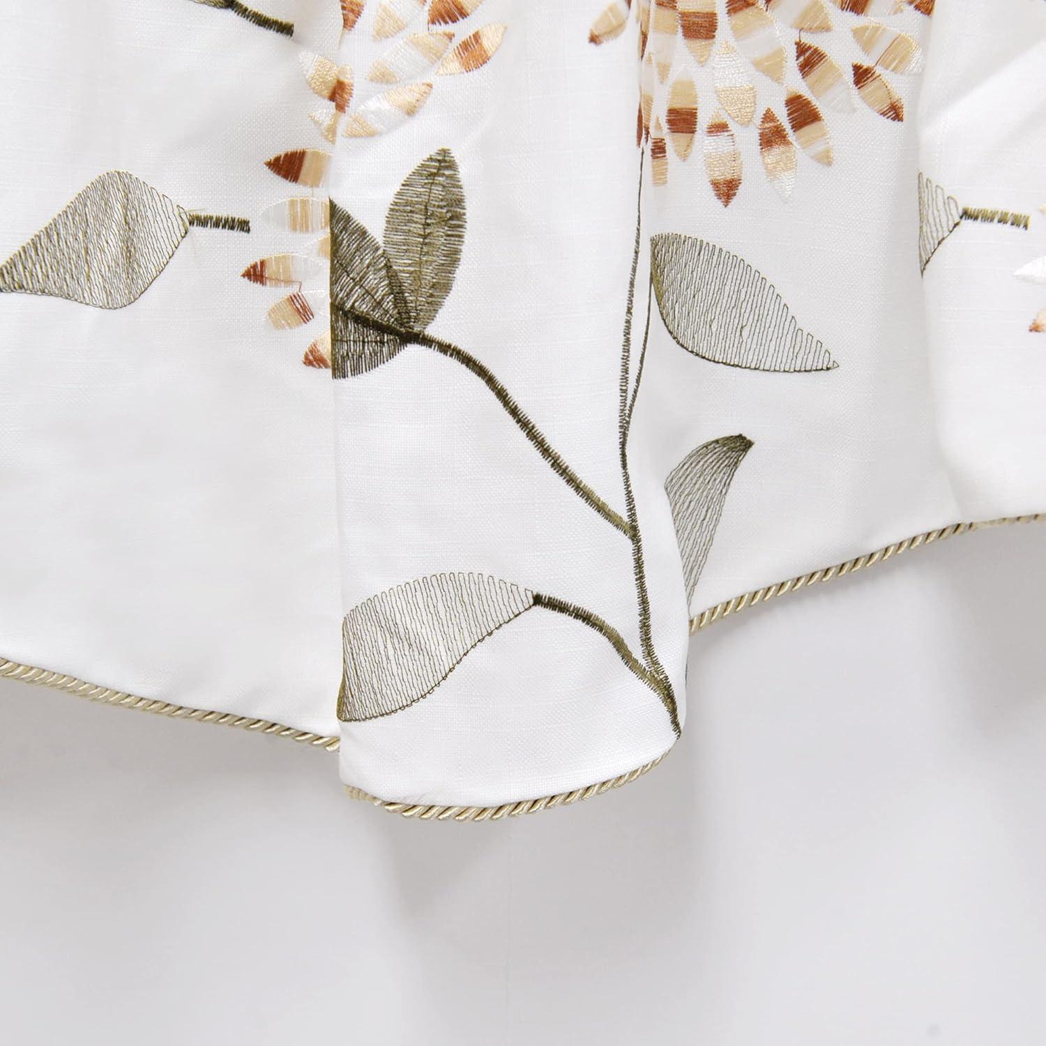Home Soft Things Floral Scalloped 60'' Window Valance