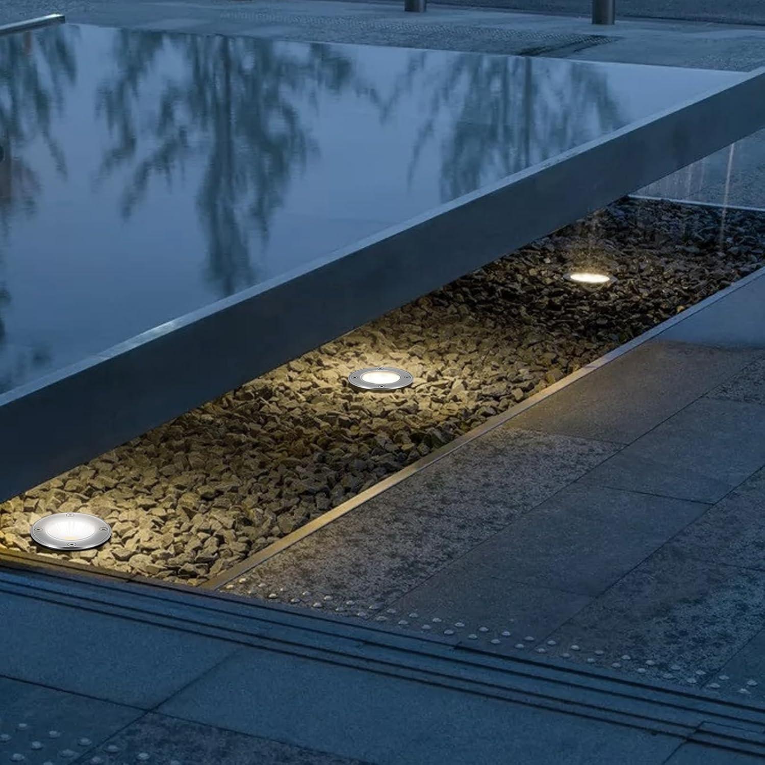 Low Voltage LED Pathway In-Ground Lights Multipack