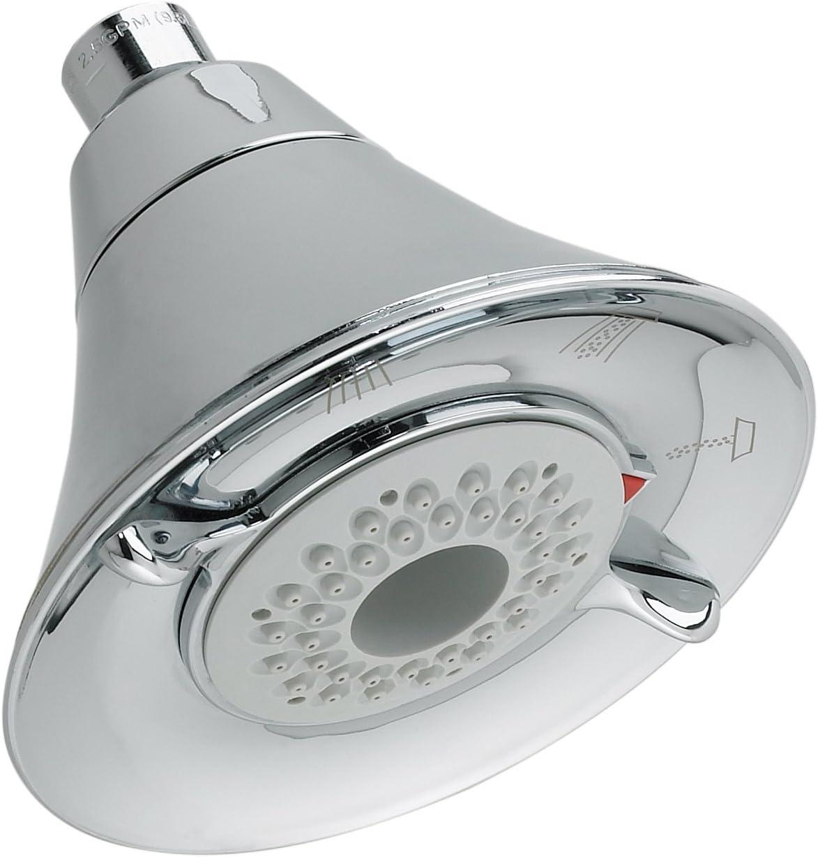 Pulse Chrome Wall Mounted Adjustable Shower Head