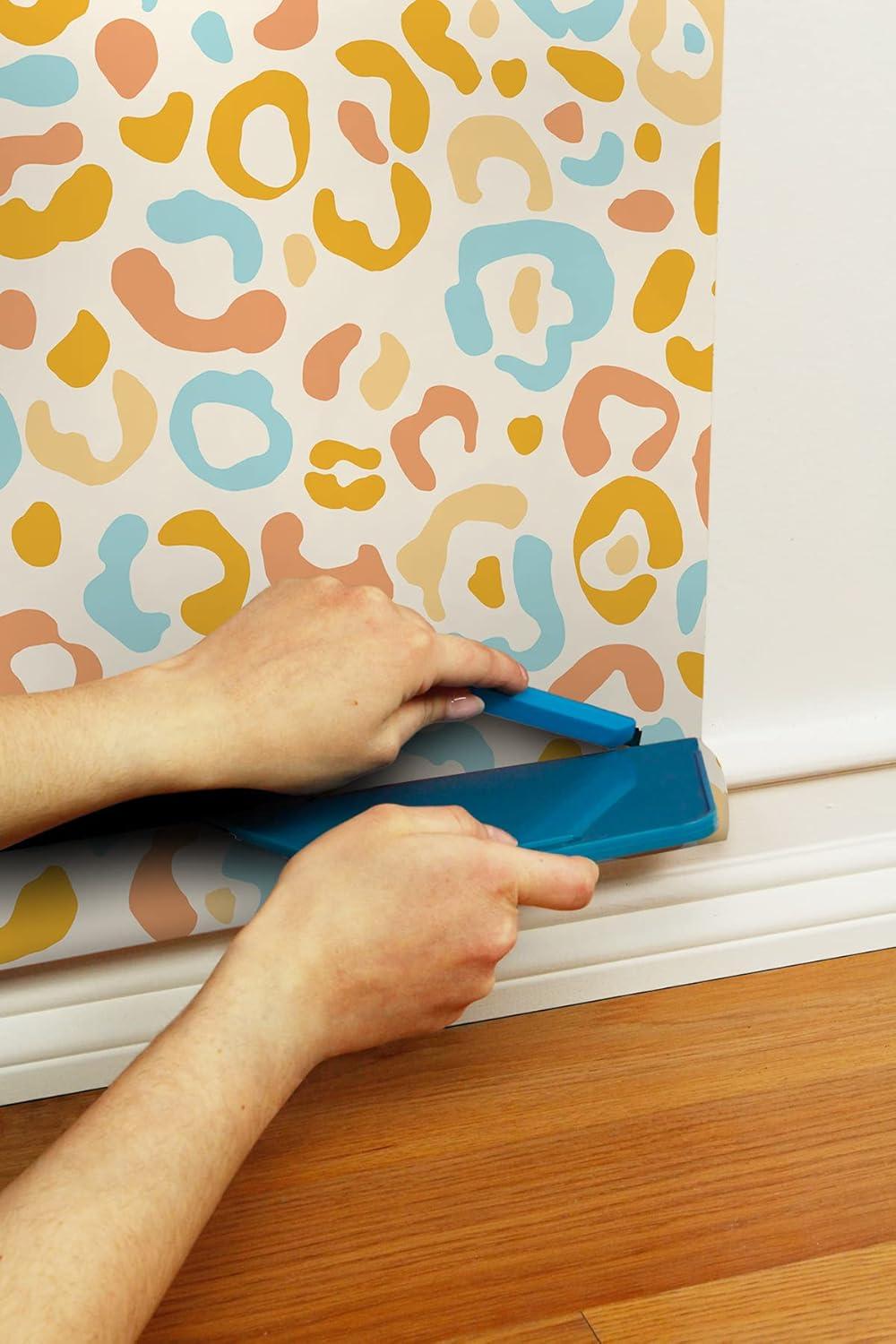 Aelfie Multi Warm Leopard Spots Peel & Stick Wallpaper