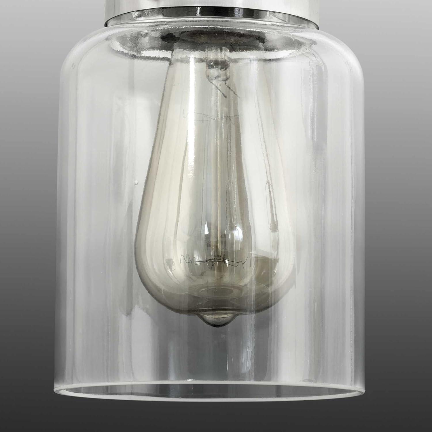 Progress Lighting Calhoun 1-Light Bath & Vanity, Steel, Antique Bronze, Clear Glass Shade