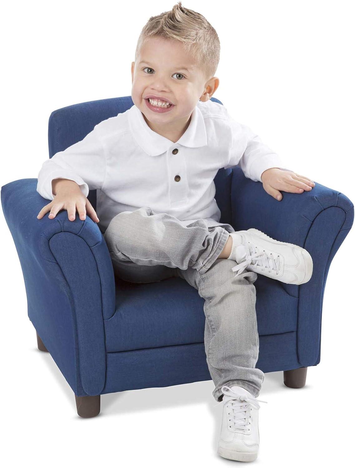 Kids 7.5'' Club Chair Chair and Ottoman