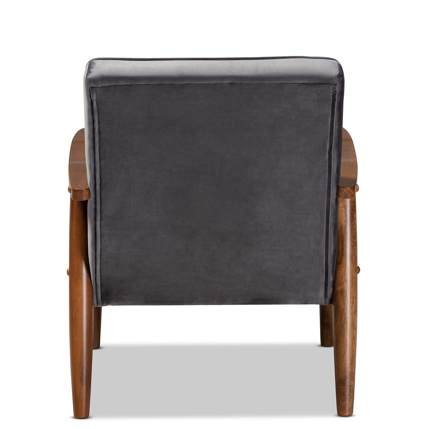 George Oliver Studio Sorrento Accent Chair, 1 Seater, Grey, Brown