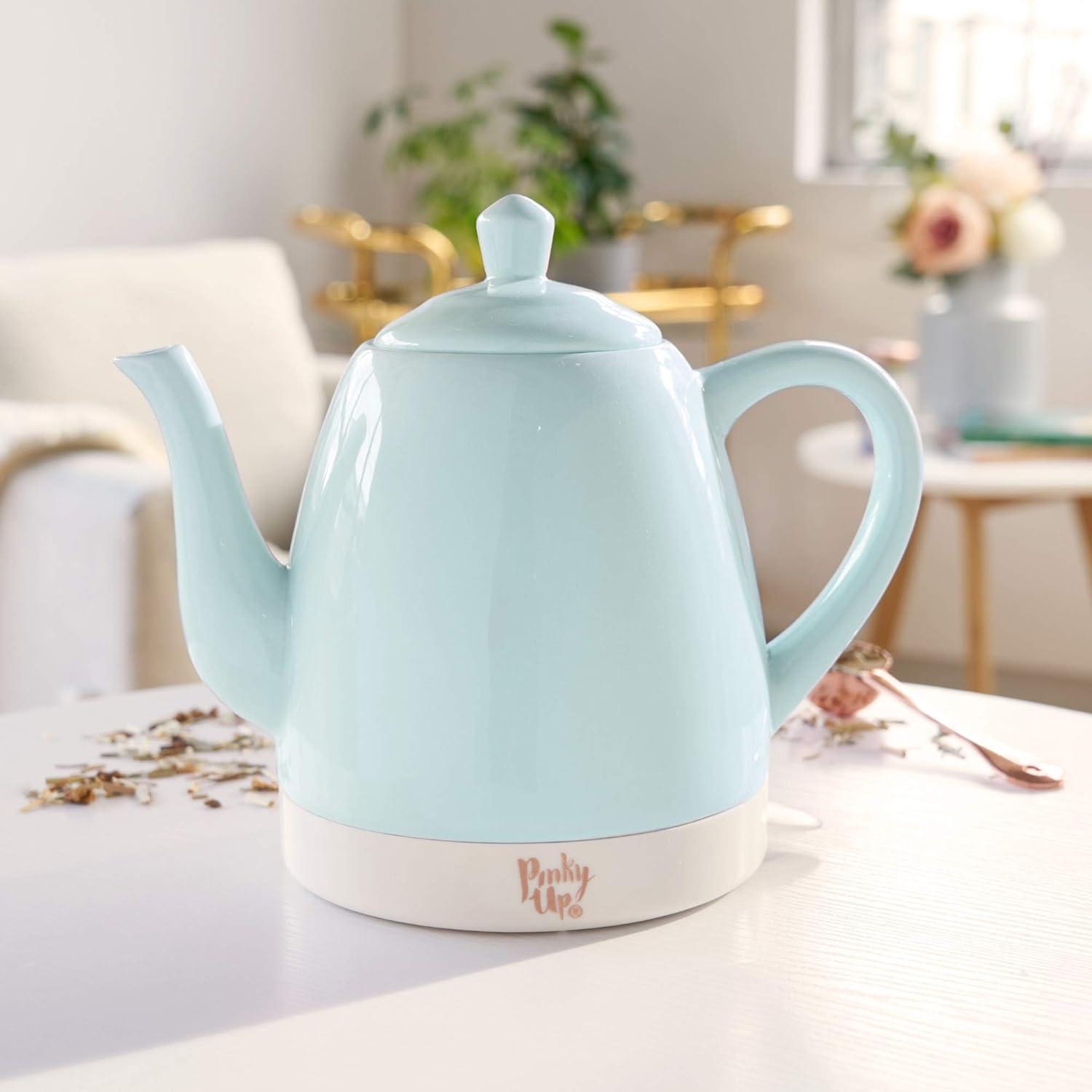 Pinky Up Noelle Ceramic Electric Tea Kettle