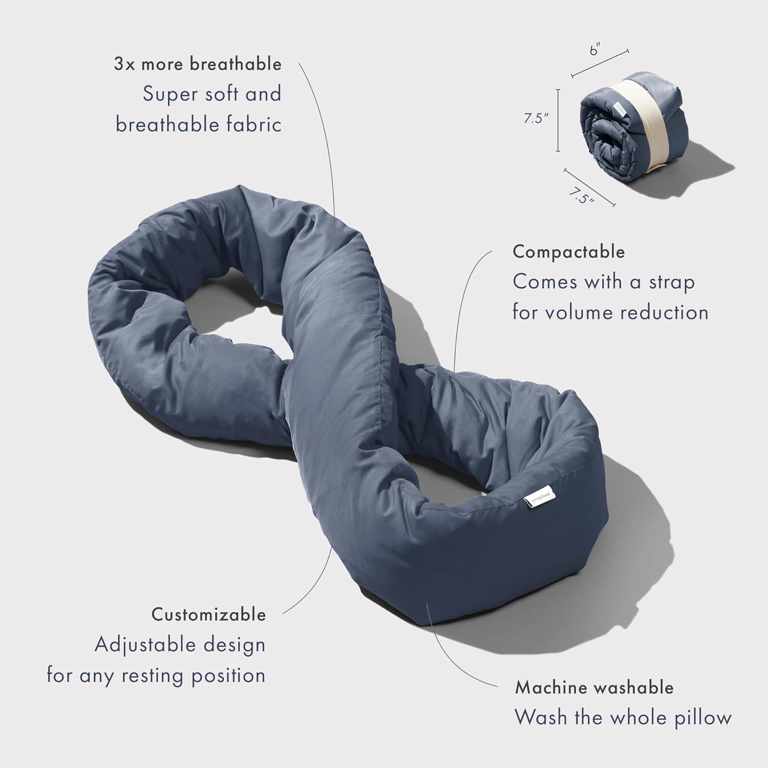 Infinity Travel - Infinity Pillow - Midnight Grey