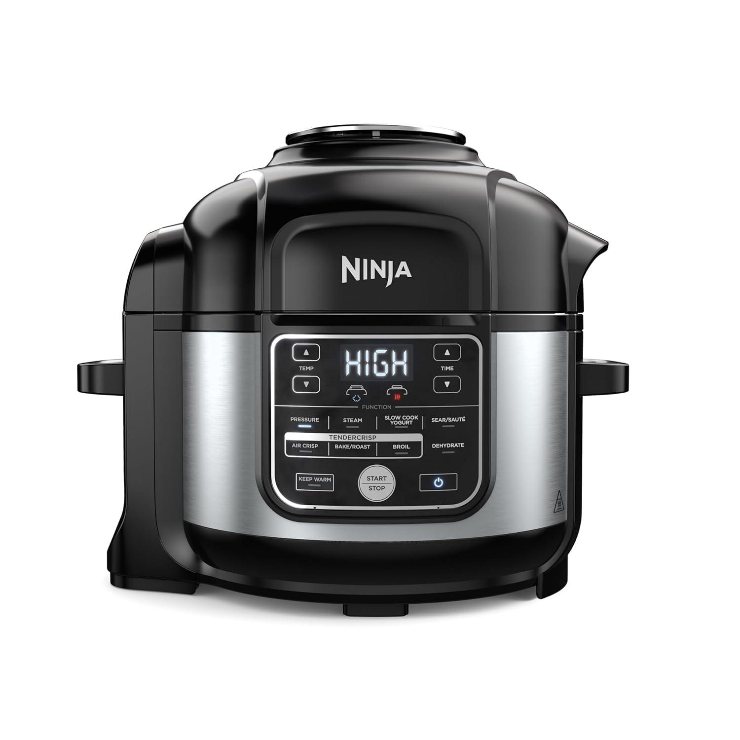 Ninja® Foodi® 10-in-1 6.5-Quart Pro Pressure Cooker Air Fryer Multicooker, Stainless, OS300