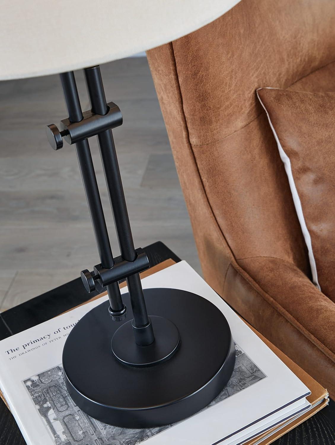 Baronvale Metal Table Lamp Black - Signature Design by Ashley: Adjustable, UL Listed, Modern Decor