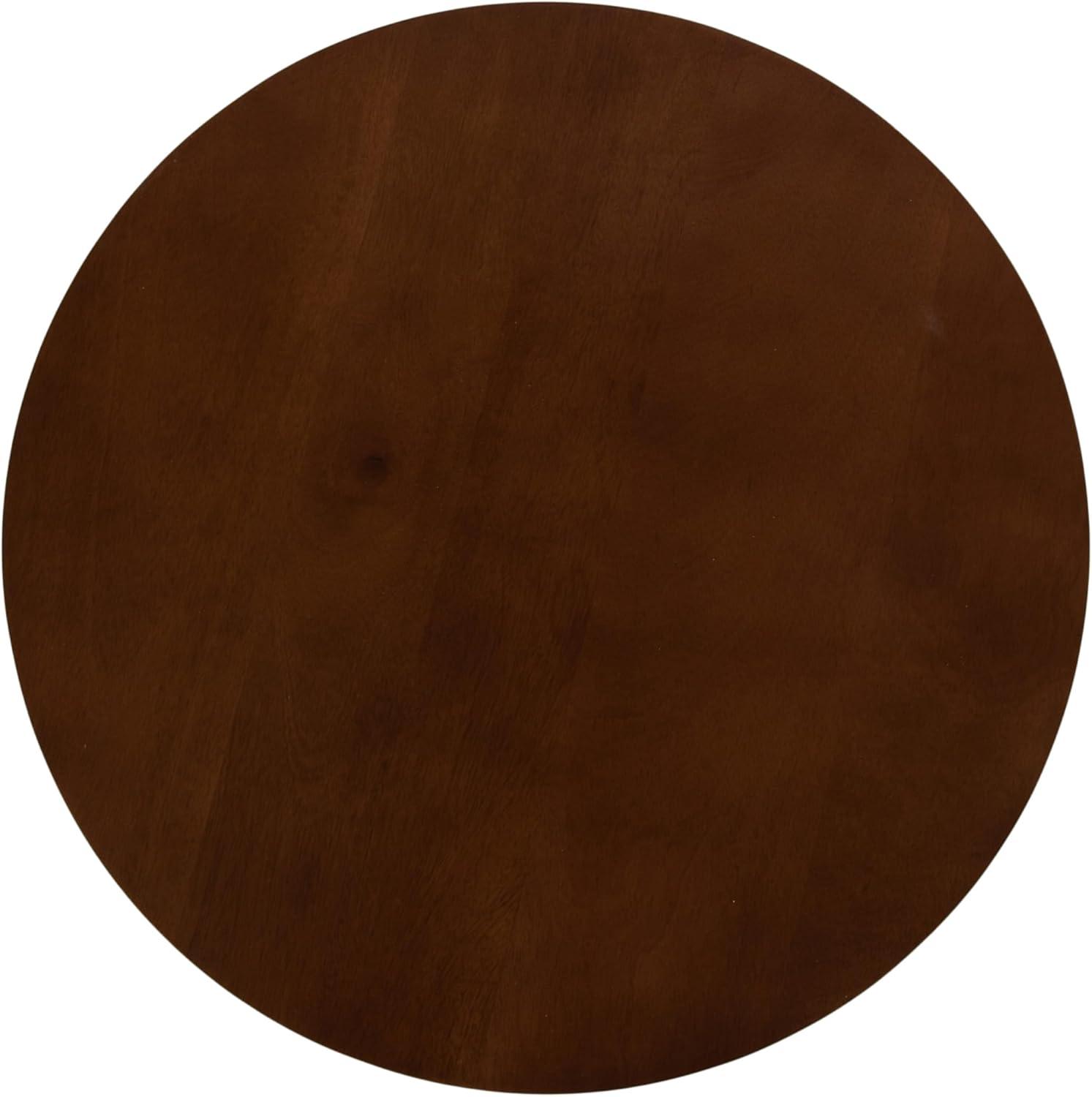 Kate and Laurel Faiza Wood Side Table, 18x18x20, Walnut Brown