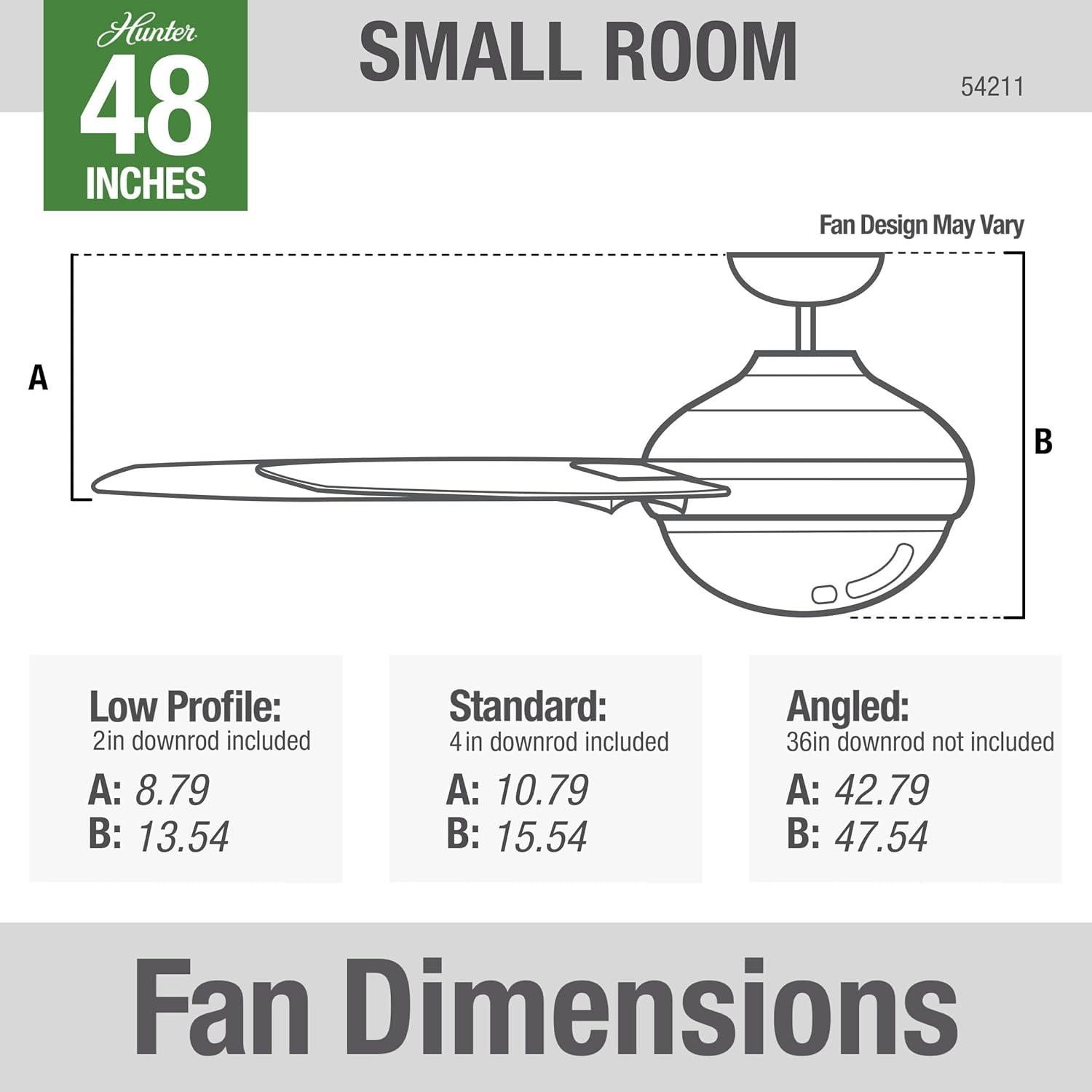 48" Midtown 3 - Blade Standard Ceiling Fan with Remote Control and Light Kit Included