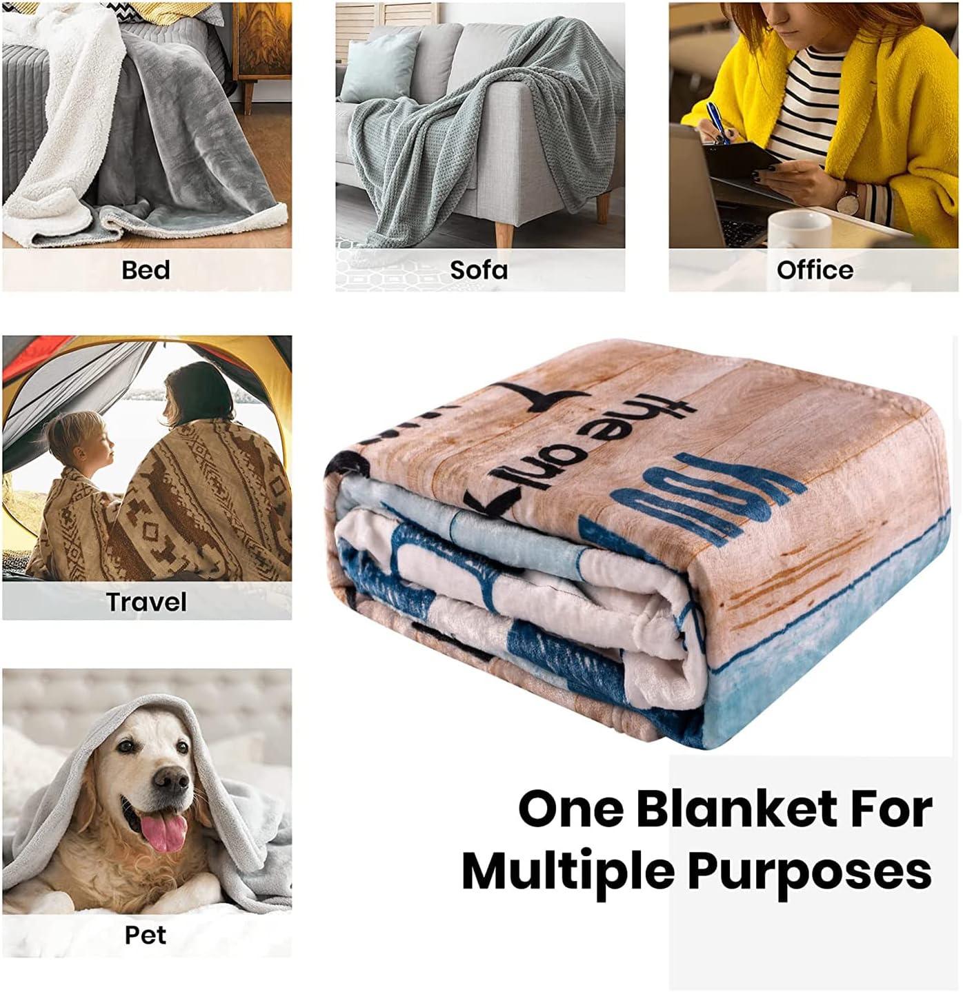 Ultra-Soft Reversible Micro Fleece Sherpa Throw Blanket