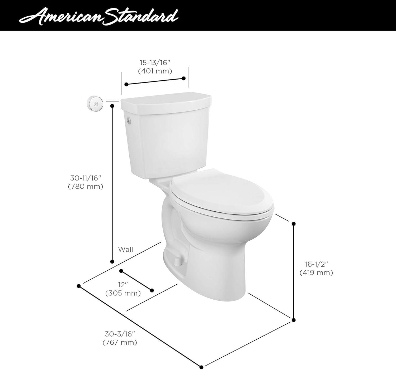 Cadet Pro White Vitreous China Elongated Toilet Bowl