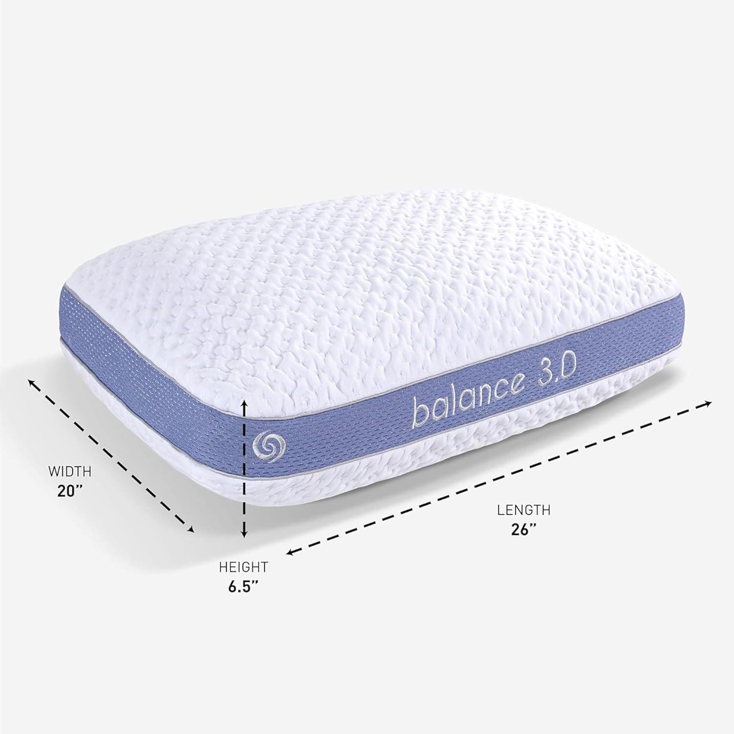 Bedgear Balance Performance Pillow - Medium - Moisture Wicking - All Sleep Positions