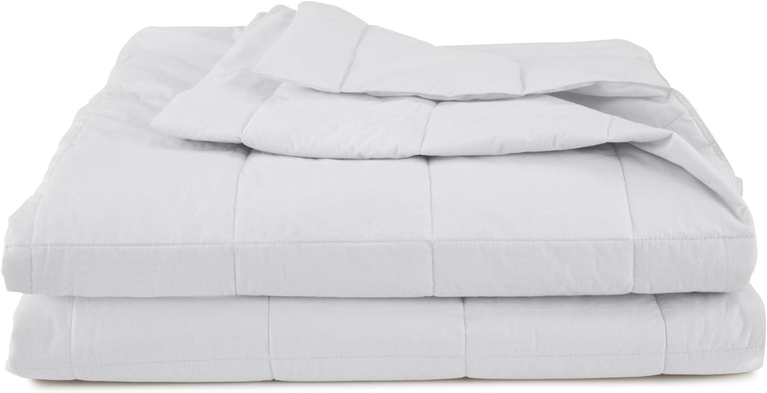 EcoPure Organic Cotton Twin Blanket in Cozy White