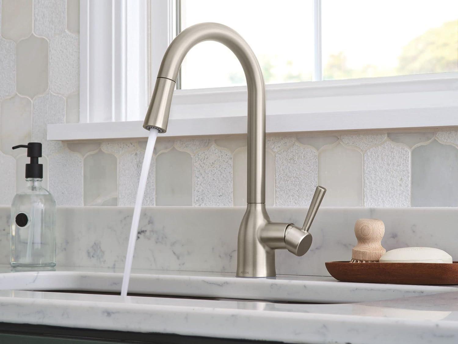 Adler Pull Down Single Handle Kitchen Faucet with Accessories