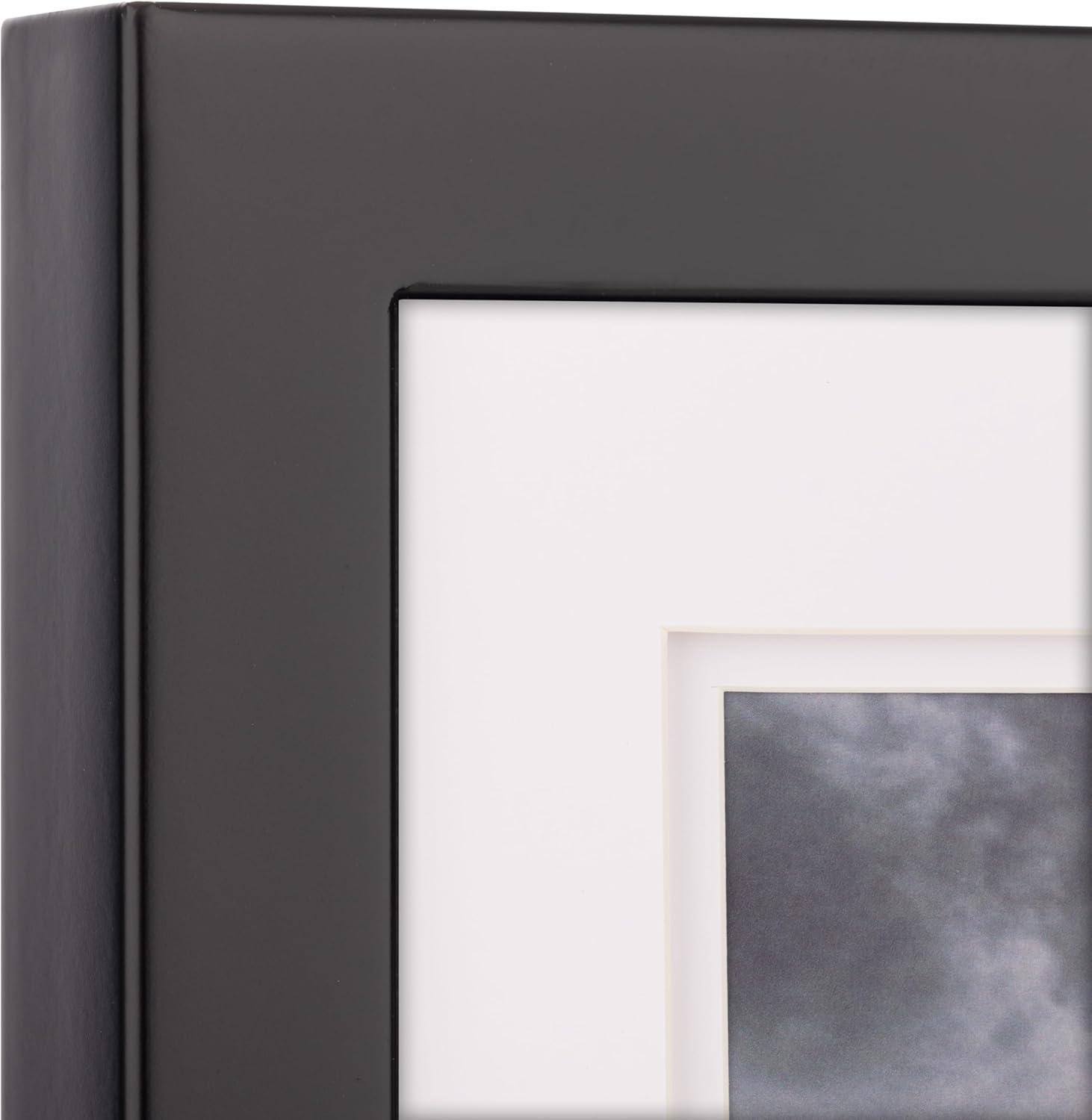 Gallery Solutions Wood Wall Frame with Double Mat Image