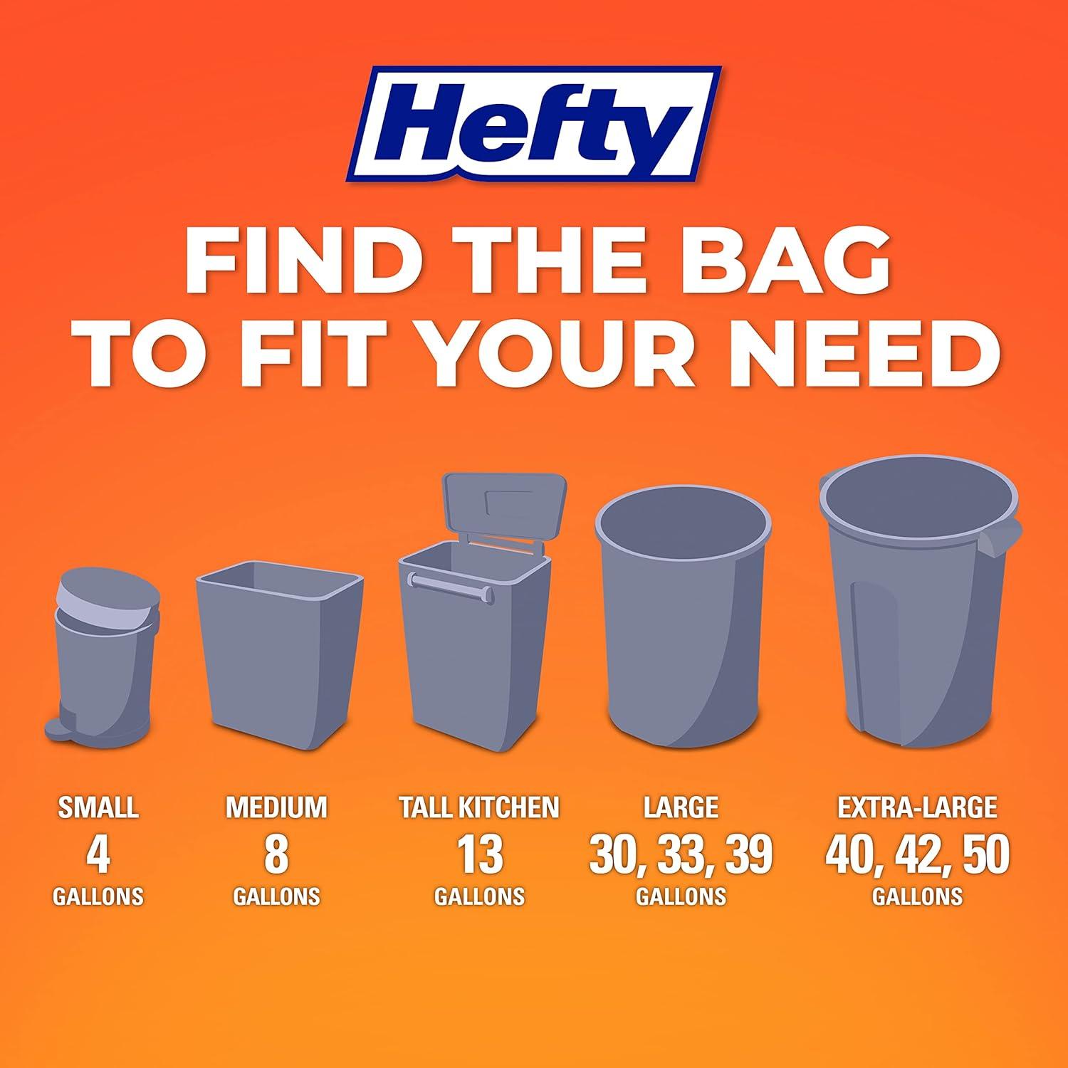 Hefty Ocean Water Trash Bag - Small - 52ct