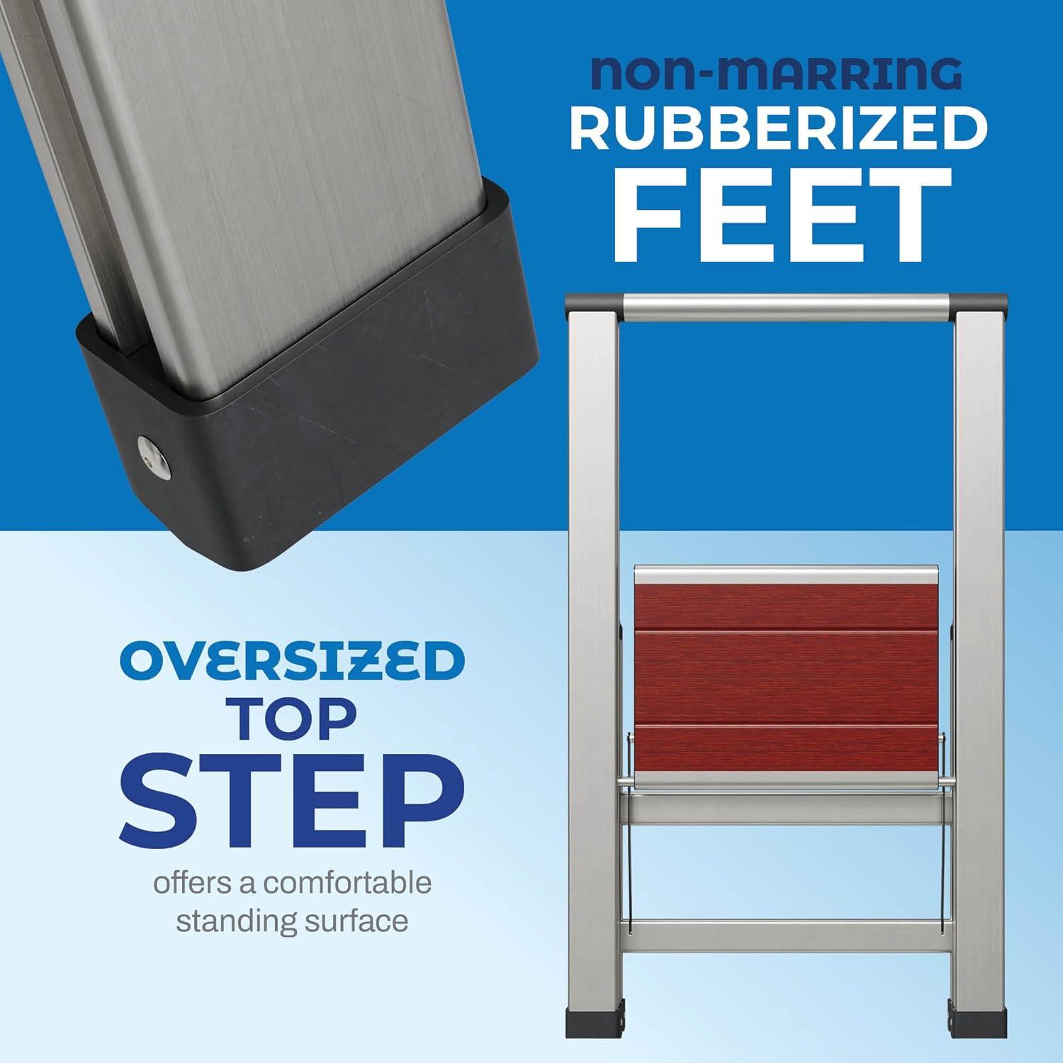 Sorfey Step Ladders 1 - Step Steel Lightweight Folding Step Stool