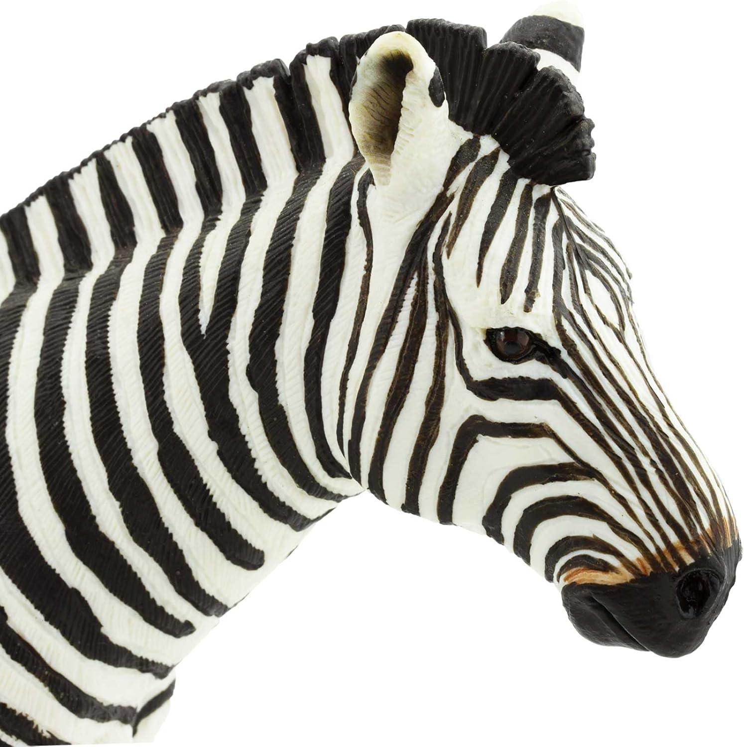 Safari Ltd. Zebra Figurine - Realistic 5.85" Figure - Educational Toy for Boys, Girls & Kids Ages 1+