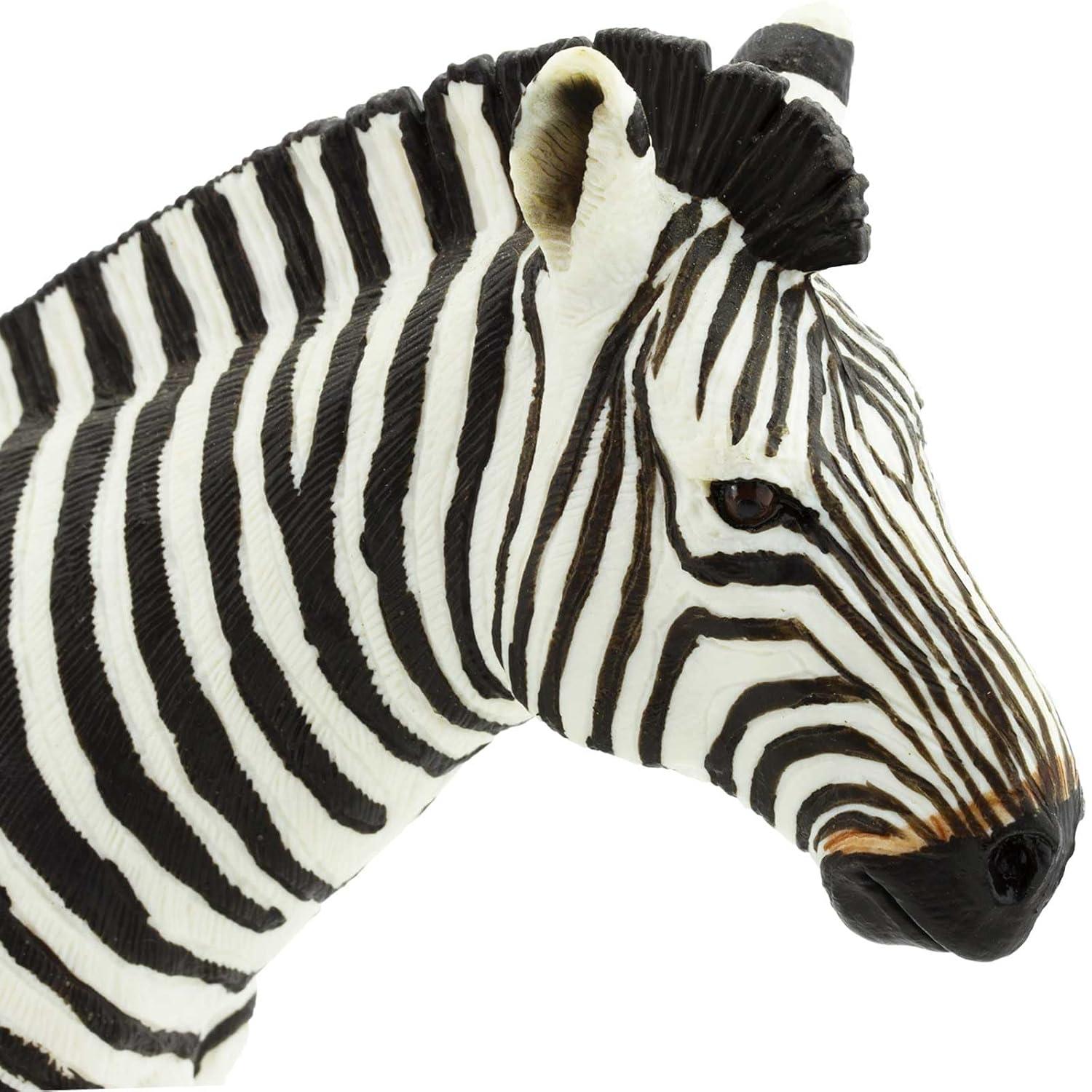 Safari Ltd. Zebra Figurine - Realistic 5.85" Figure - Educational Toy for Boys, Girls & Kids Ages 1+