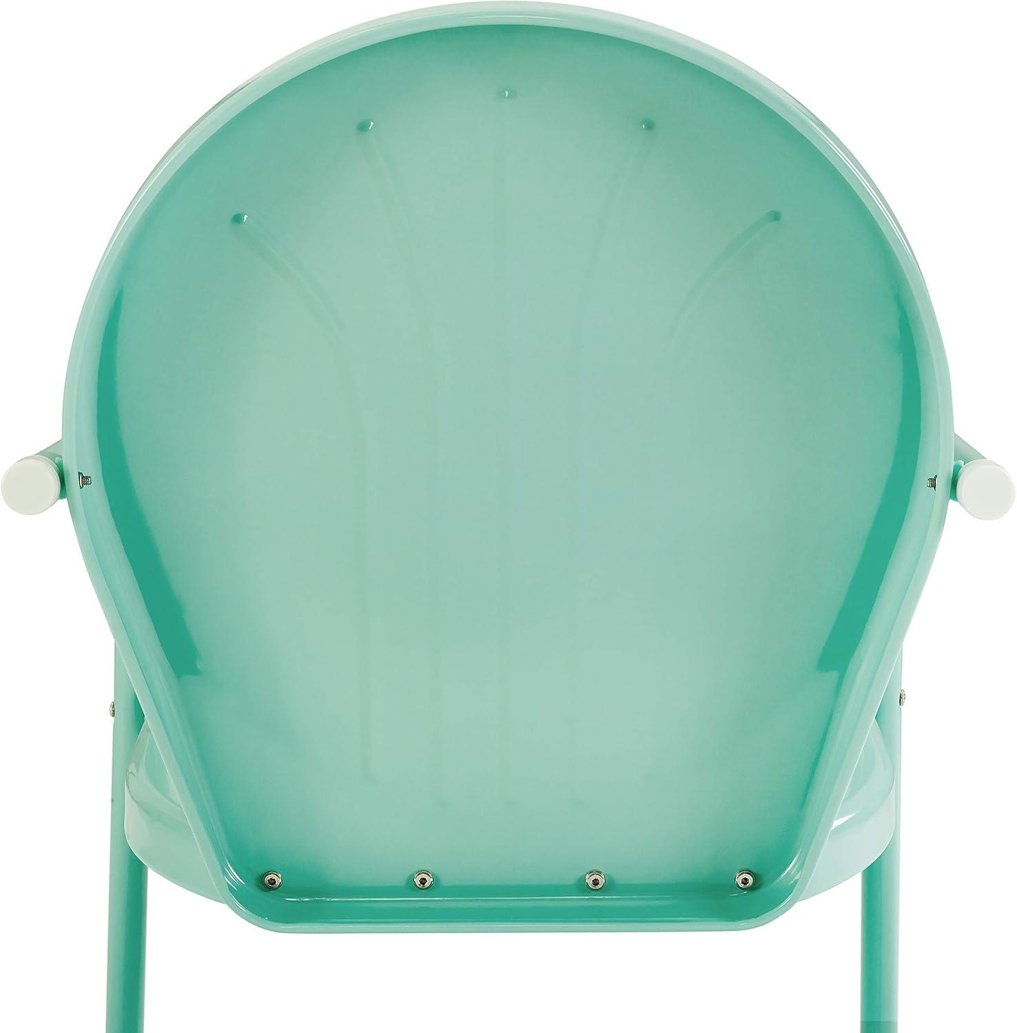 Griffith Aqua Metal Outdoor Lounge Chair