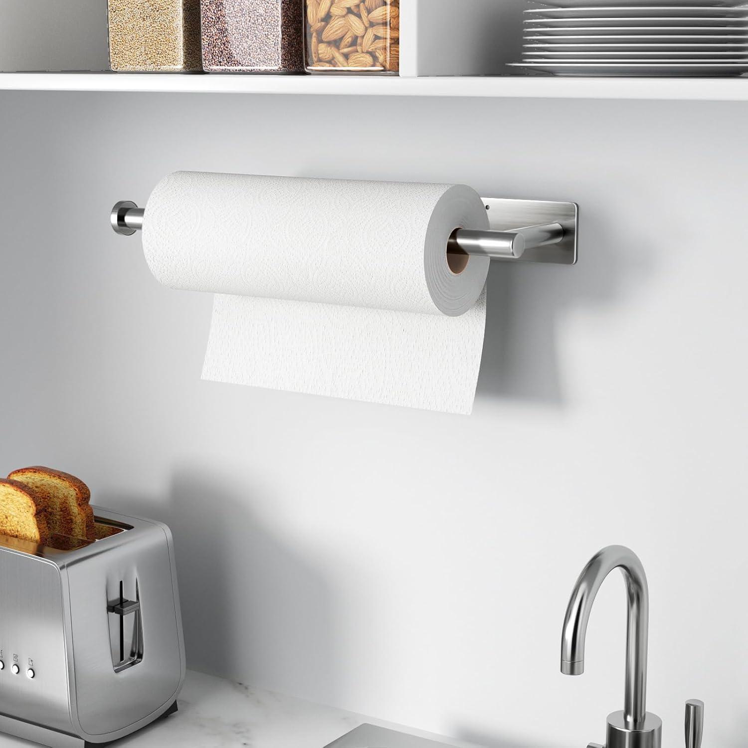 Stainless Steel Wall / Under Cabinet Mounted Paper Towel Holder