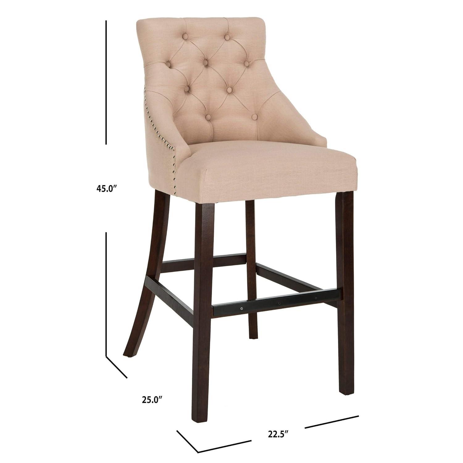 Safavieh Eleni Tufted Wing Back Bar Stool (Set of 2)