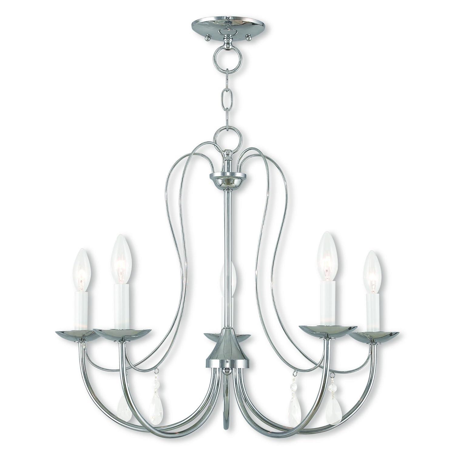 Livex Lighting Mirabella 5 - Light Chandelier in  Polished Chrome