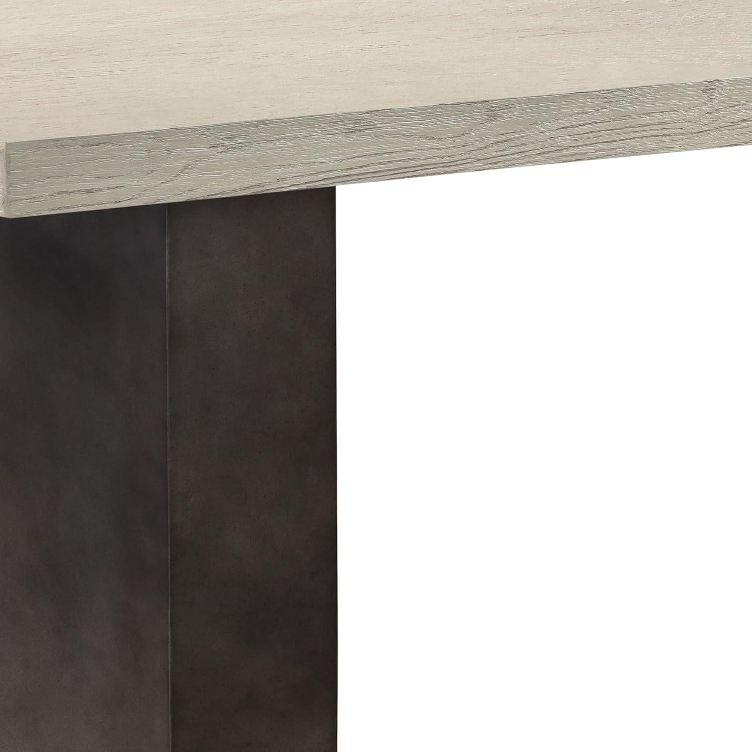 Modern Elegance Grey Oak and Concrete Rectangular Coffee Table