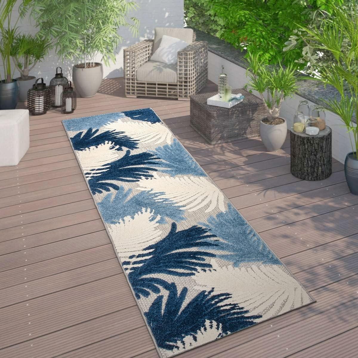 World Rug Gallery Tropical Floral Indoor/Outdoor Area Rug