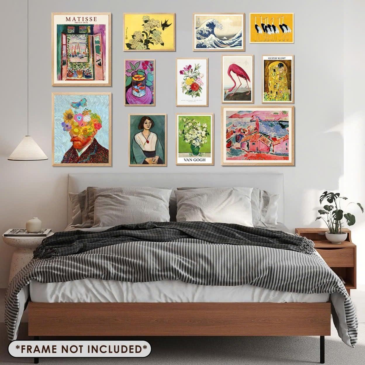 Colorful Boho Eclectic Wall Art Prints Set