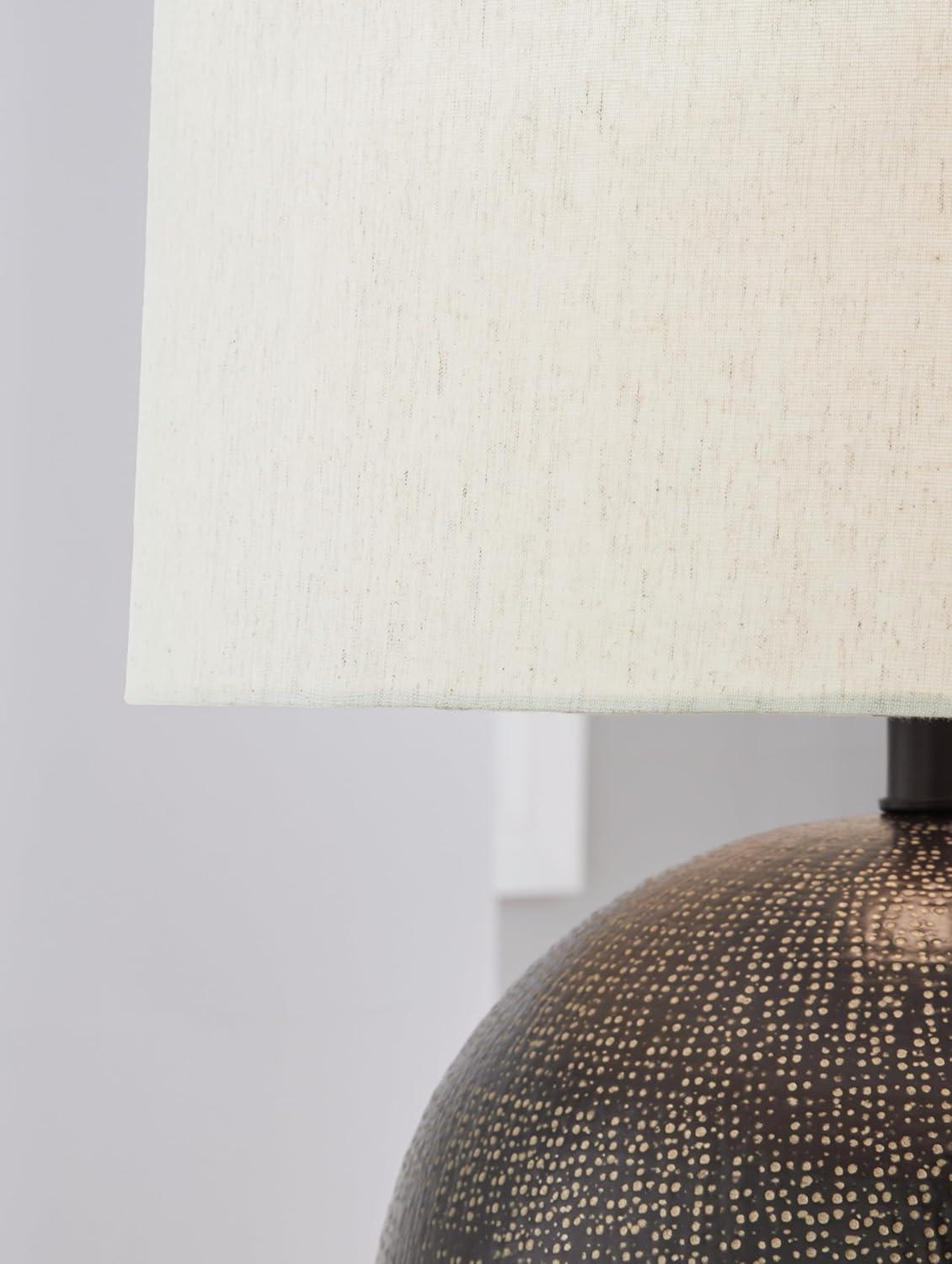 Signature Design by Ashley Hambell Table Lamp, Black & Gold Finish