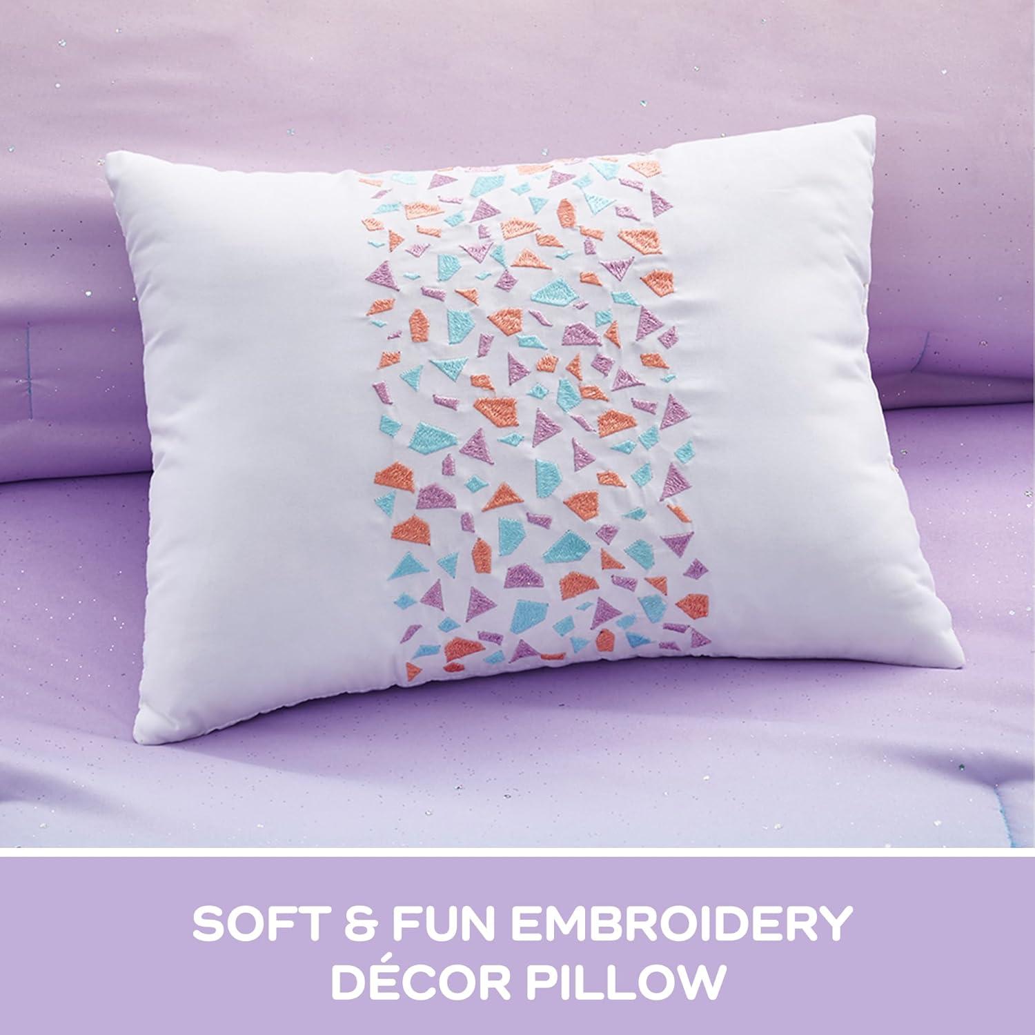 Intelligent Design Glimmer Watercolor Tye Dye Duvet Cover Set