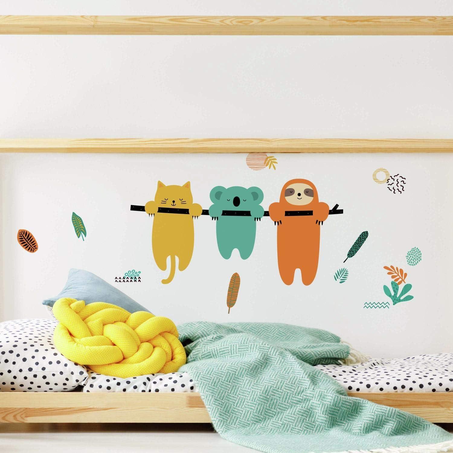 RoomMates Koala and Sloth Peel and Stick Giant Wall Decal