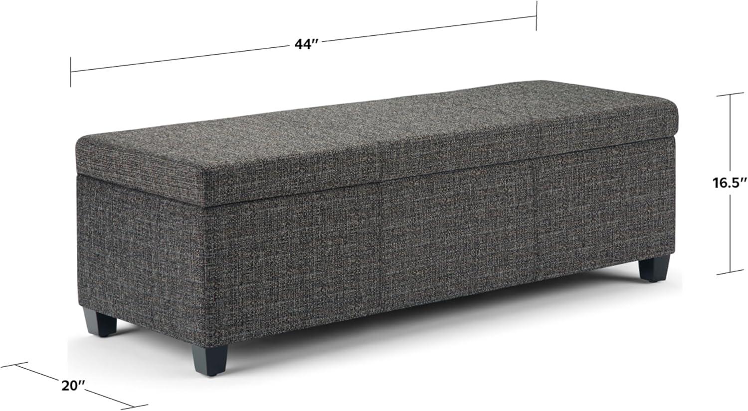 Simpli Home Avalon Storage Ottoman Bench