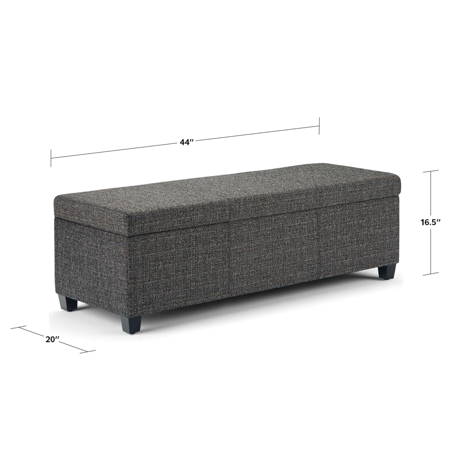 Simpli Home Avalon Storage Ottoman Bench,Assembled