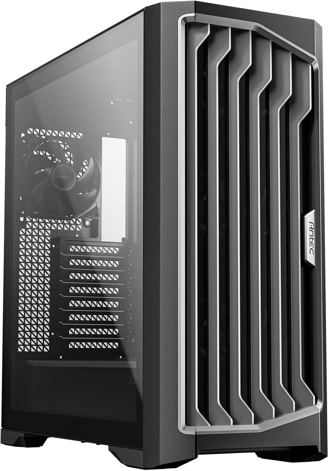 Antec Performance 1 FT, RTX 40 Series GPU Support, Temp. Display, 4 x Storm T3 PWM Fans, Type-C Ready, Dual Tempered Glass Side Panels, Removable Top Fan/Radiator Bracket, Mesh Front Panel, Full-Tower