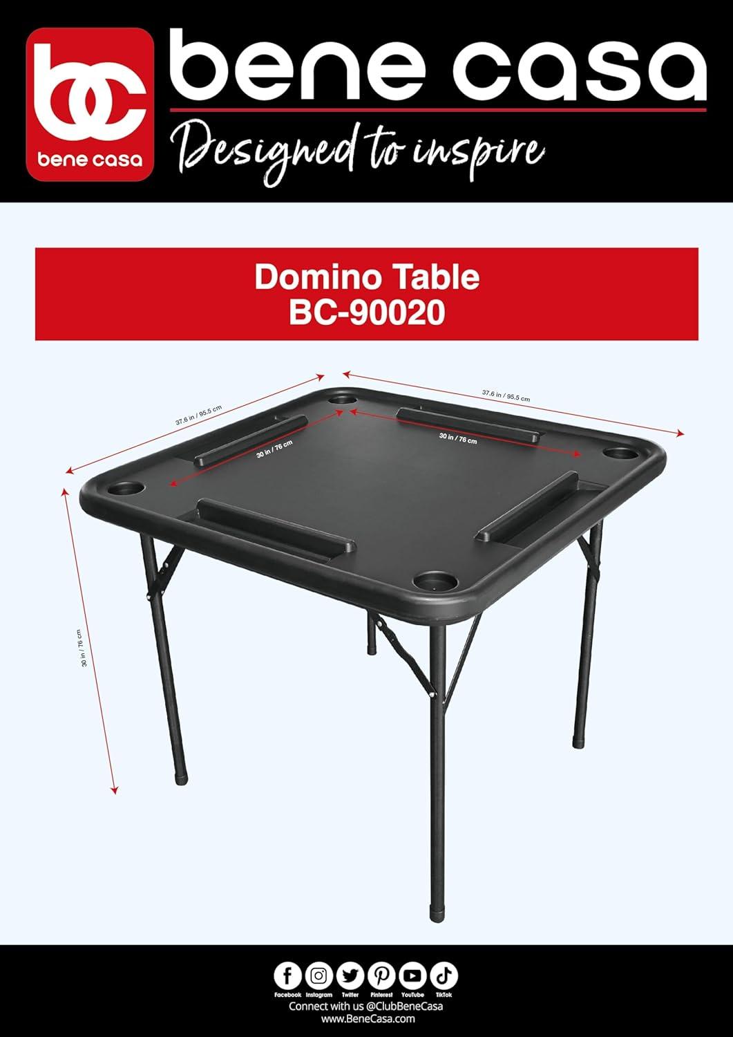 Bene Casa Professional Domino Table Black