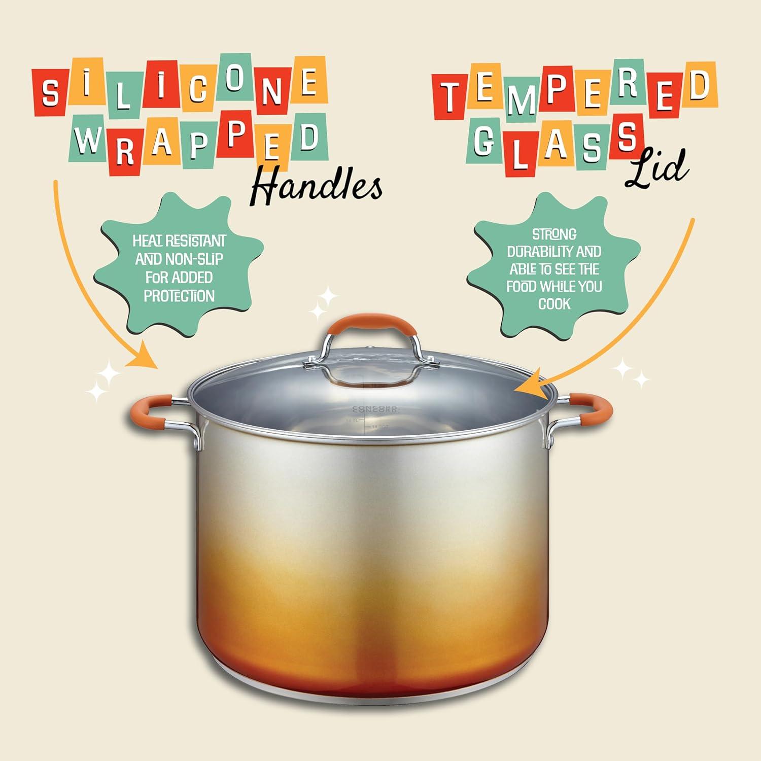 Concord Cookware Concord Cookware 20 Quarts Non-Stick Stainless Steel Stock Pot