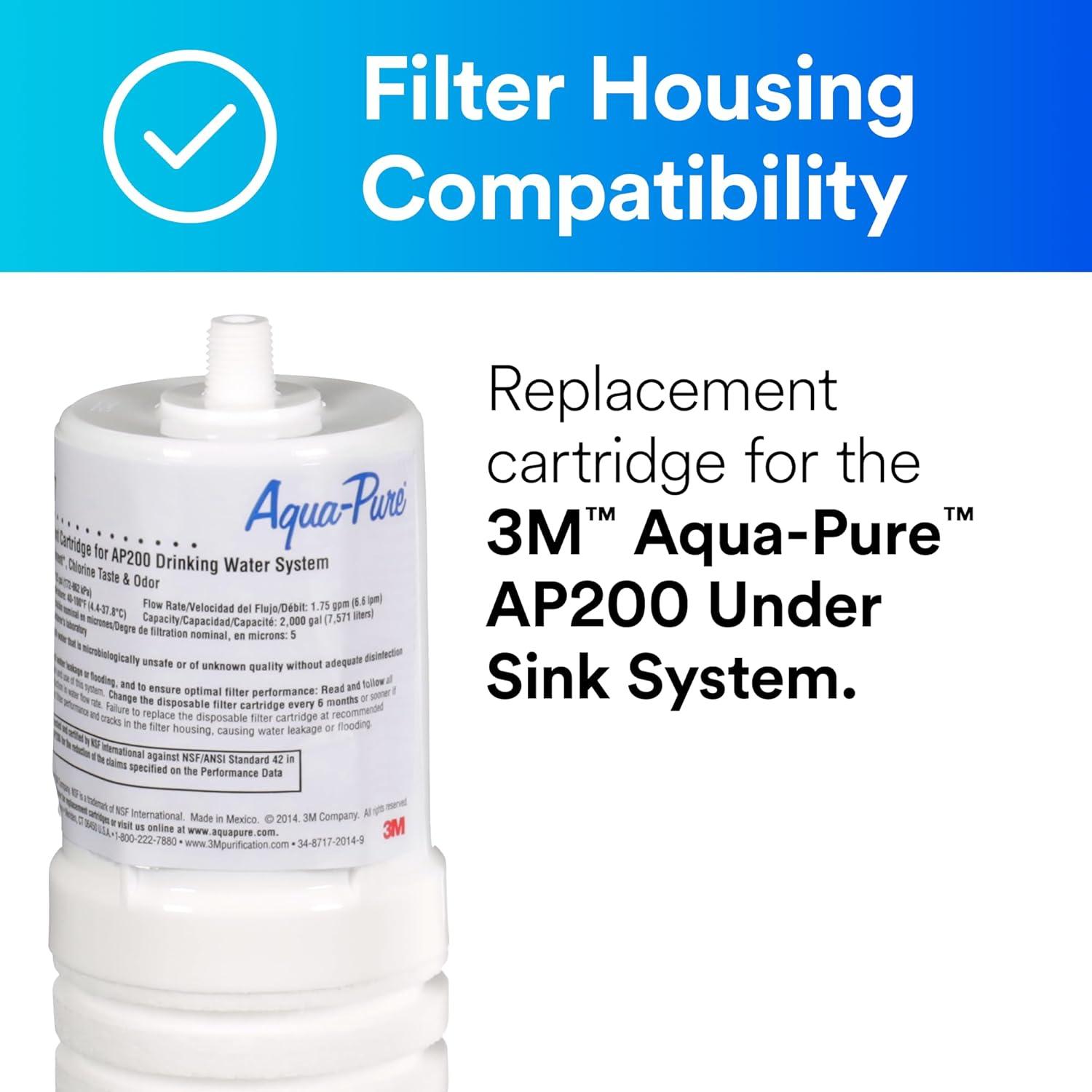 Aqua-Pure White Under Sink Water Filter Cartridge Set