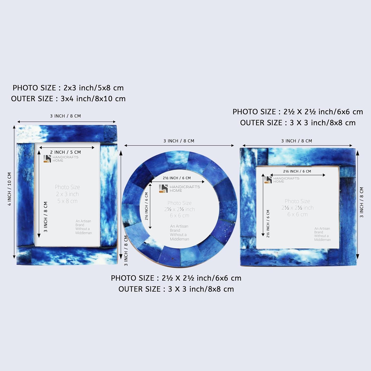 Handicrafts Home Baby Picture Frame for Newborn Girls and Boys Shower Frames Set of 3 Grey