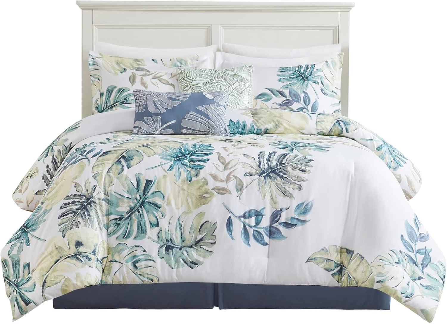 Lorelai Cotton Printed 6 Piece Comforter Set Multi Full