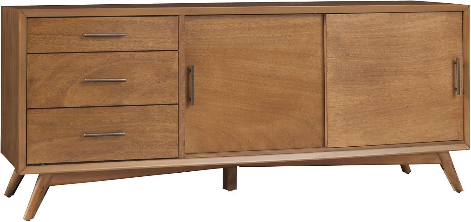 Alpine Furniture Flynn Large Wood TV Console in Acorn Brown