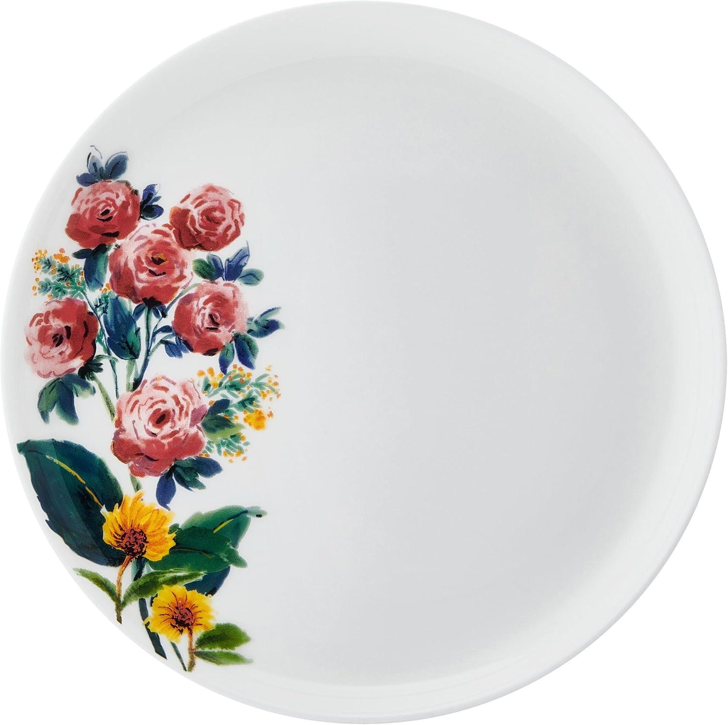 Garden of Petals Floral Porcelain 12-Piece Dinnerware Set, Service for 4