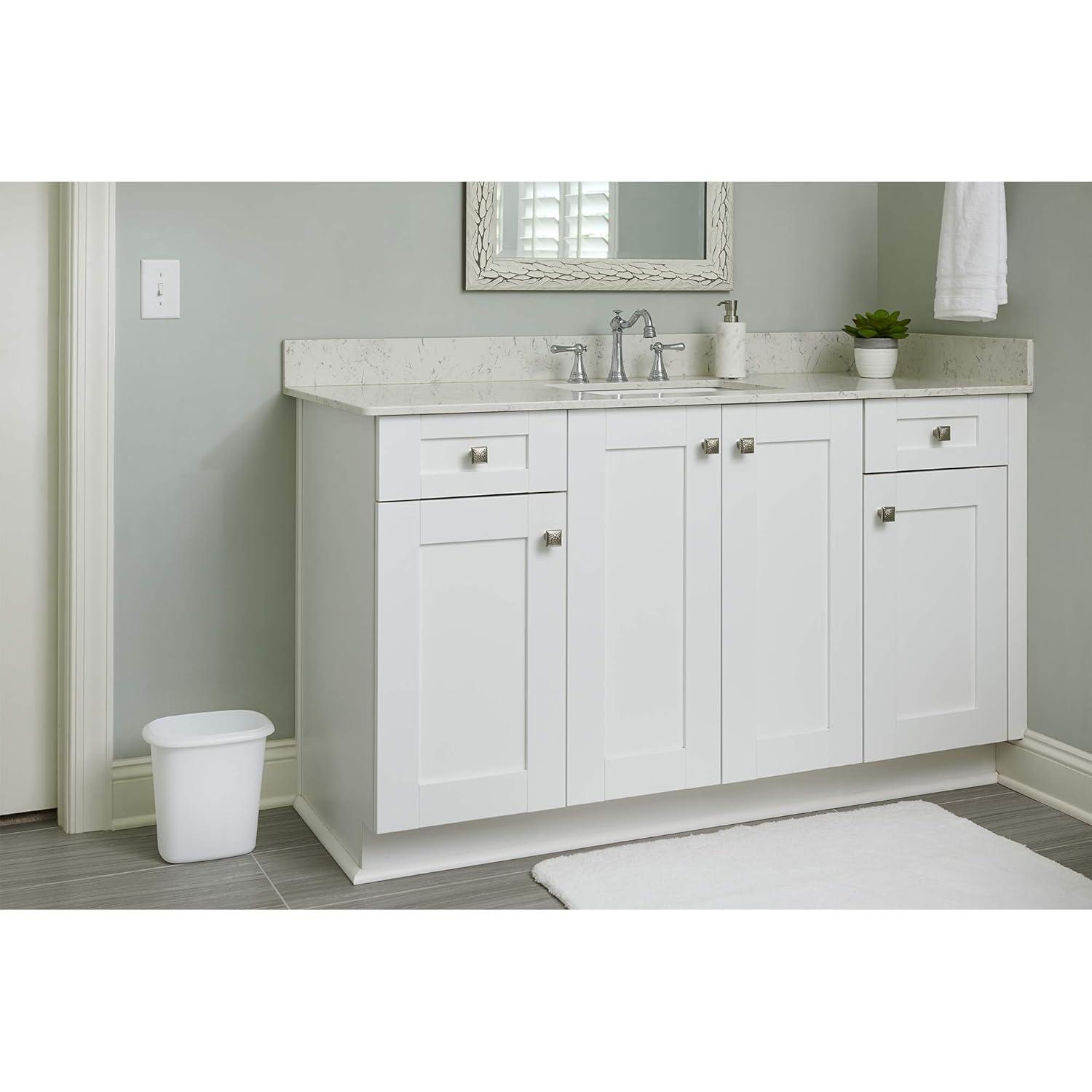 Rubbermaid Commercial Products Plastic Open Waste Basket - 1.5 Gallons (Set of 3)