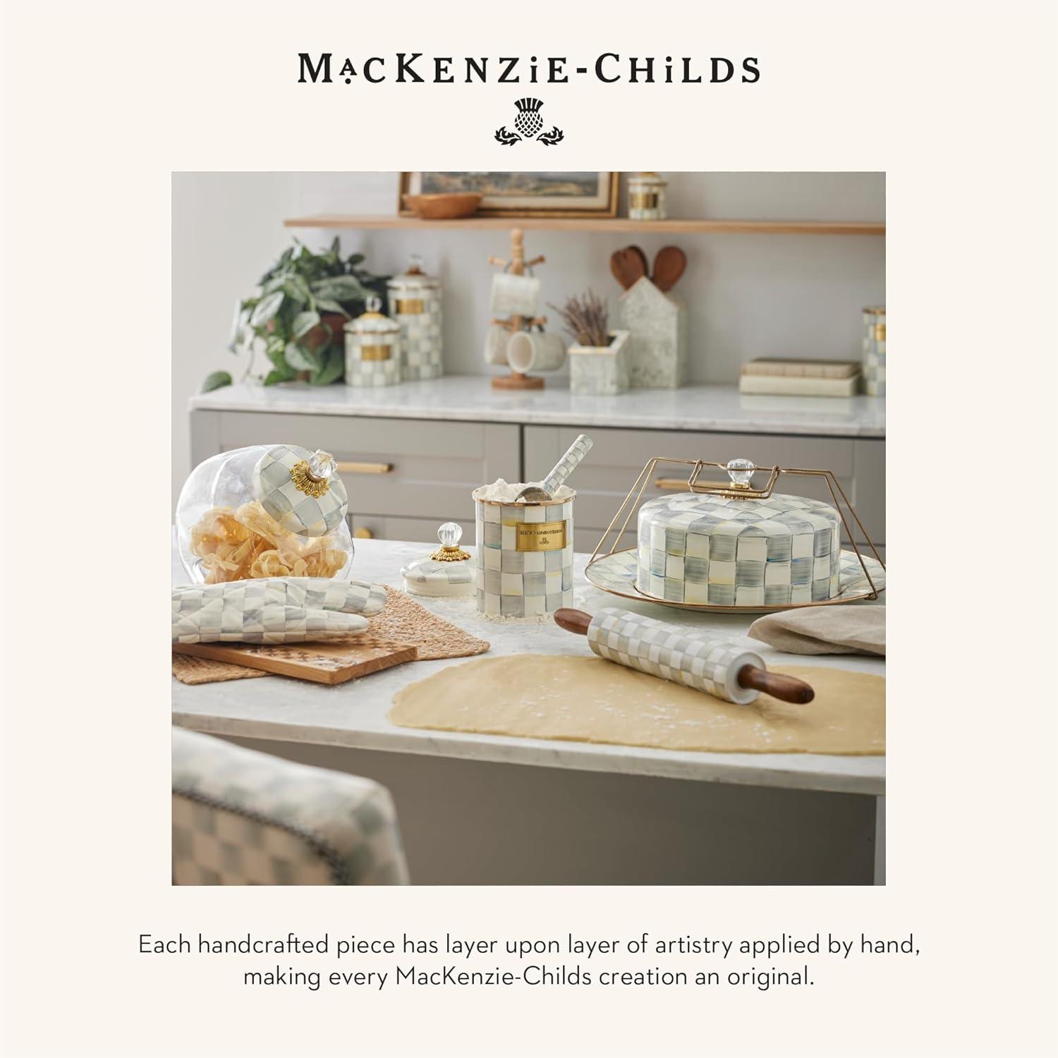MacKenzie-Childs Sterling Check® Kitchen Canister