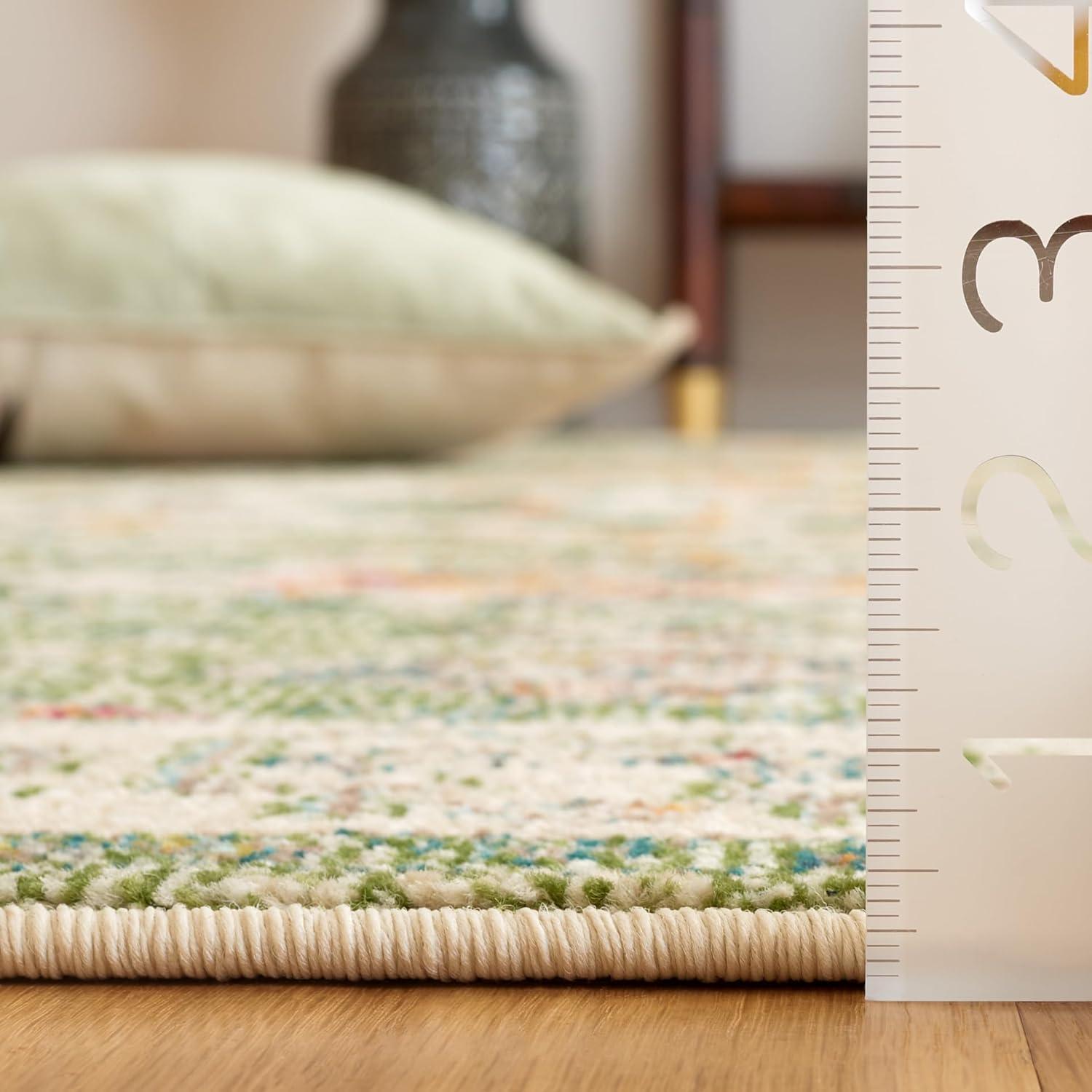 Madison MAD468 Power Loomed Indoor Area Rug - Sage/Ivory - 5'3"x7'6" - Safavieh