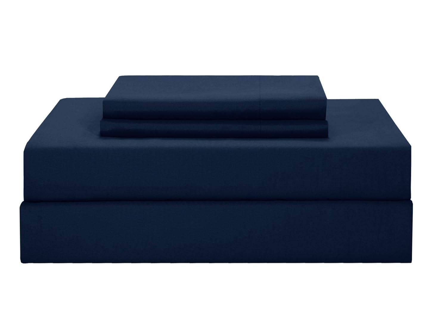 Chic Home Ayelet Classic 10 Piece Blue Color Block Bed in a Bag, Queen