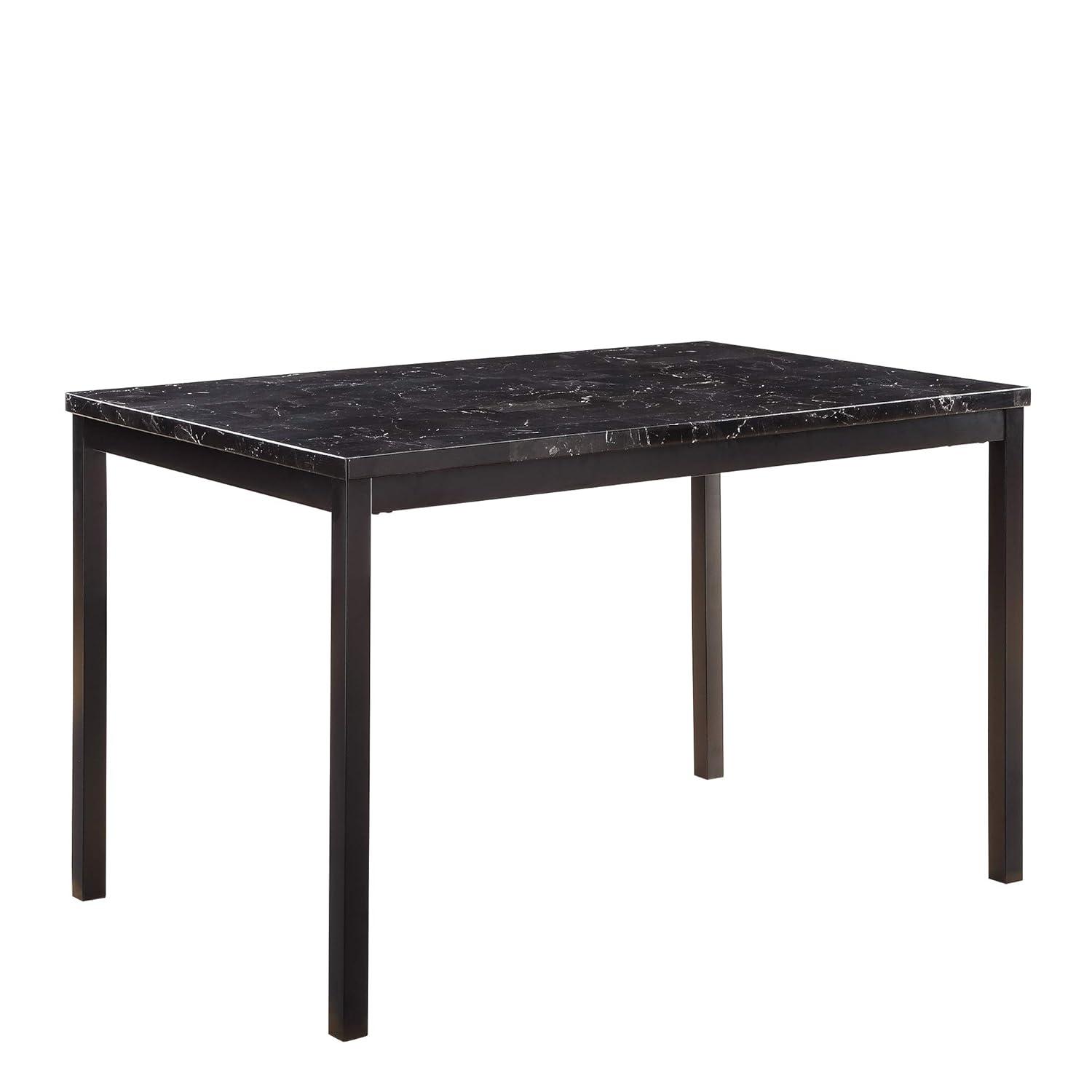 YOJFOTOOUQYUAN. Tempe 48" x 30" Dining Table, Black