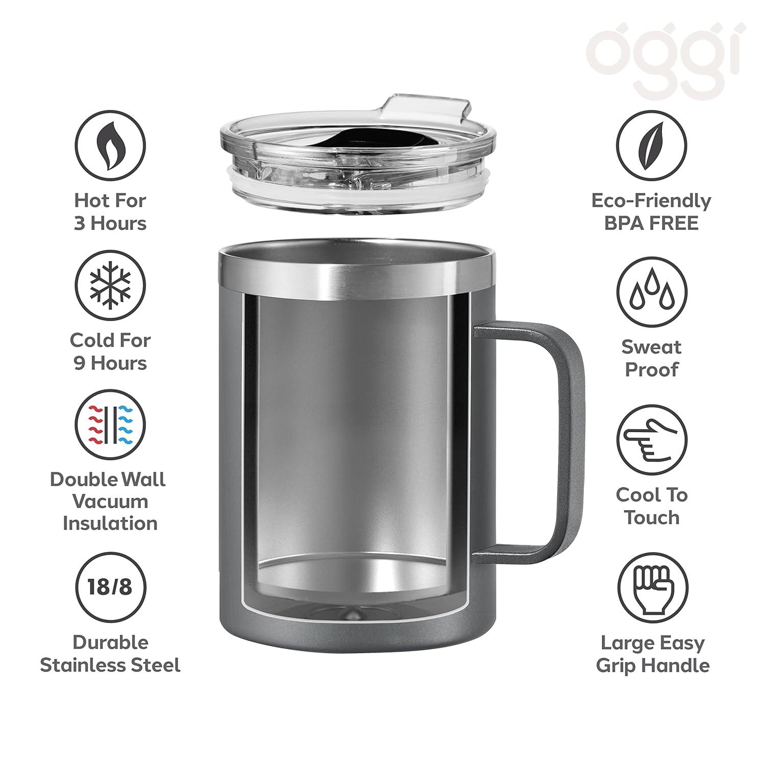 OGGI ThermoMug Vacuum Insulated Tumbler (420 ml, 14 oz)